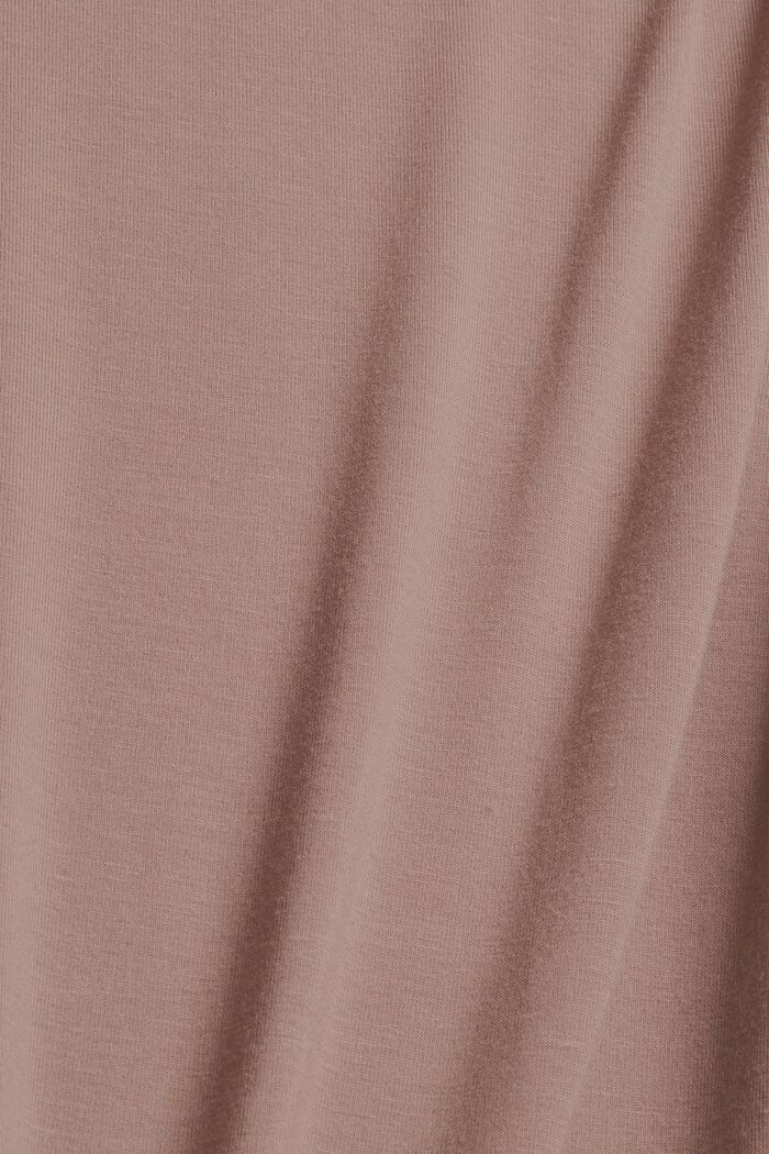 Jersey nightshirt made of LENZING™ ECOVERO™, TAUPE, detail image number 4