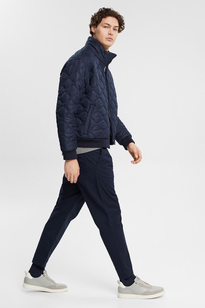 Quilted Jacket, NAVY, detail image number 5