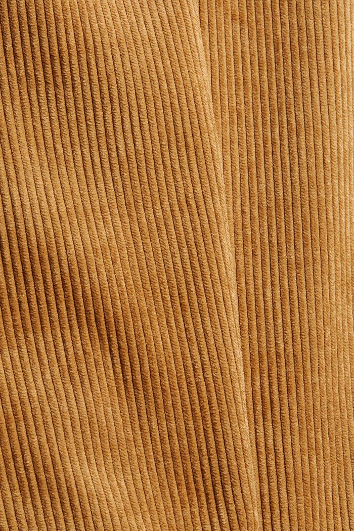 Recycled: cropped pull-on corduroy trousers, CAMEL, detail image number 4