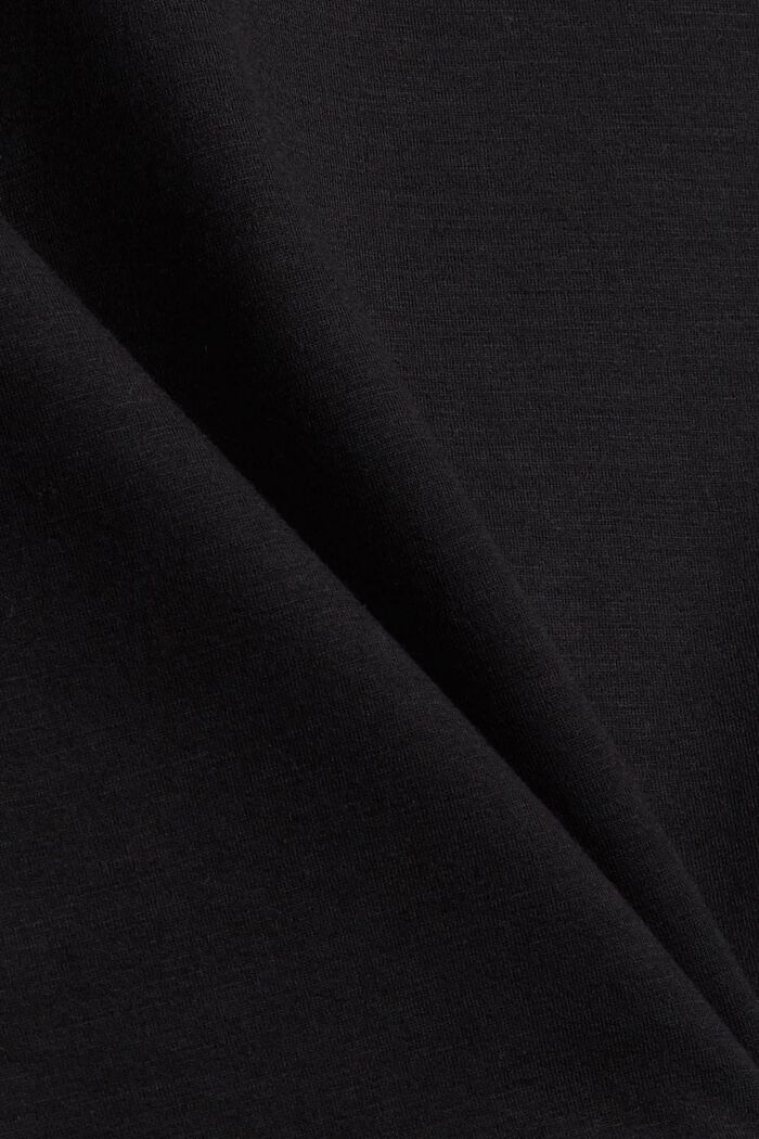 Pencil skirt made of compact sweatshirt fabric, BLACK, detail image number 4