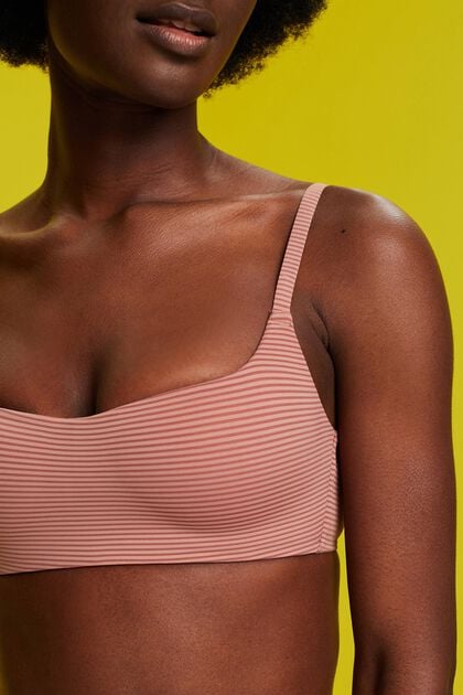 Recycled: padded microfibre bralette