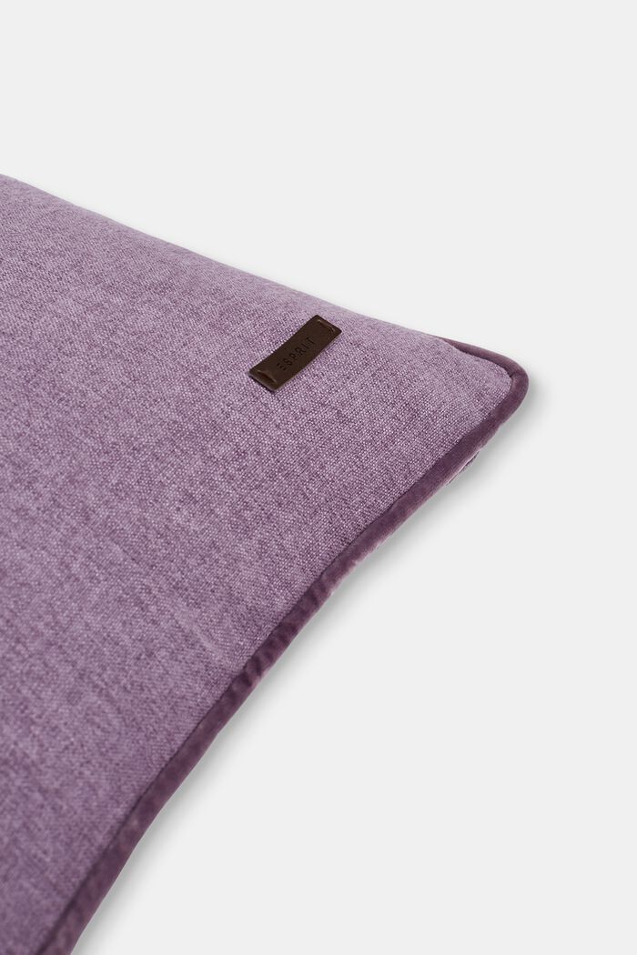 Decorative cushion cover with velvet piping, LILAC, detail image number 1