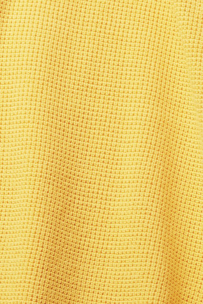 Loose knit V-neck jumper, YELLOW, detail image number 1