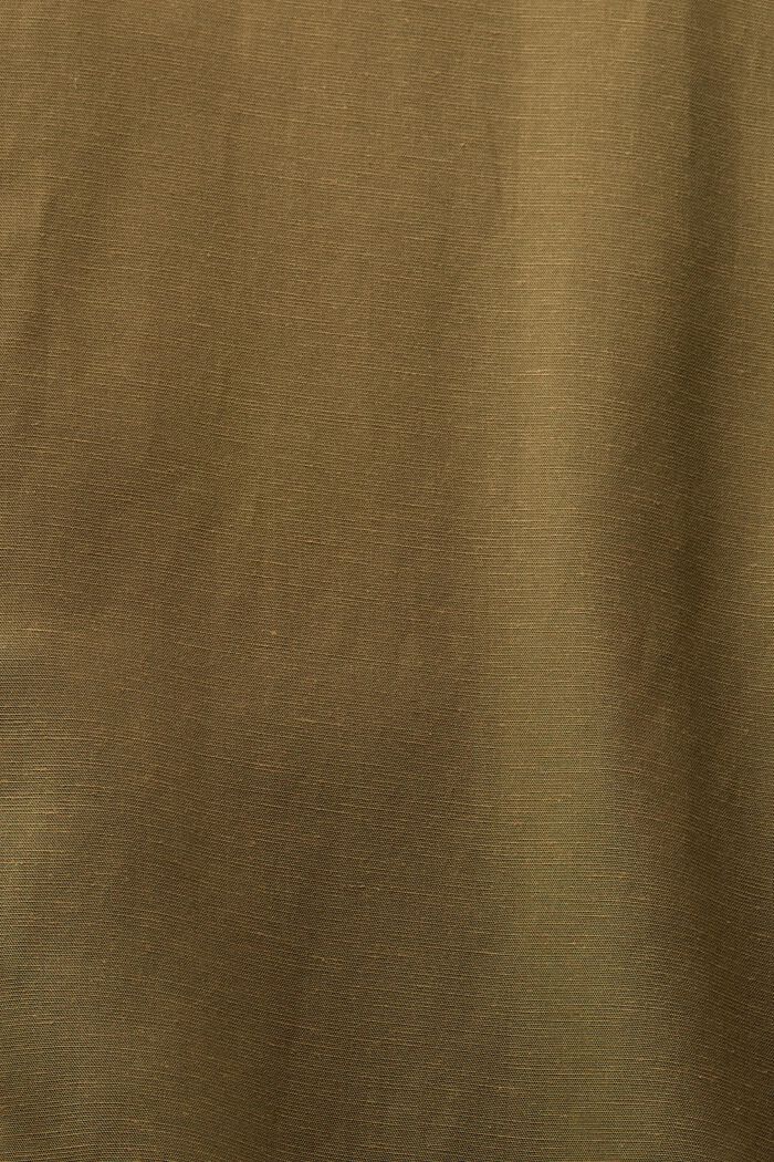 Oversized Button-Up Shirt, KHAKI GREEN, detail image number 5