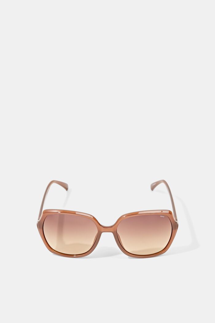 Statement sunglasses with large lenses, BROWN, detail image number 0