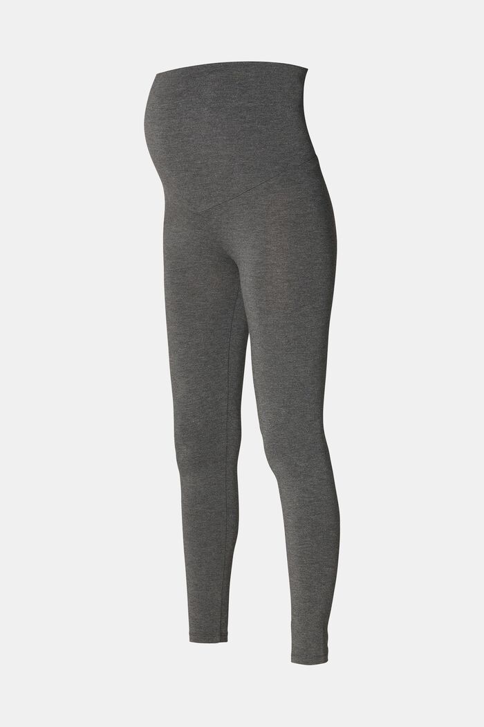 Leggings with an over-bump waistband, CHARCOAL GREY, detail image number 4
