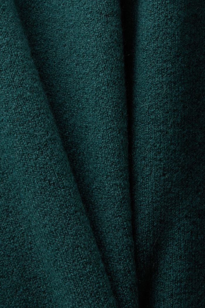 Knitted Mini Dress, EMERALD GREEN, detail image number 5