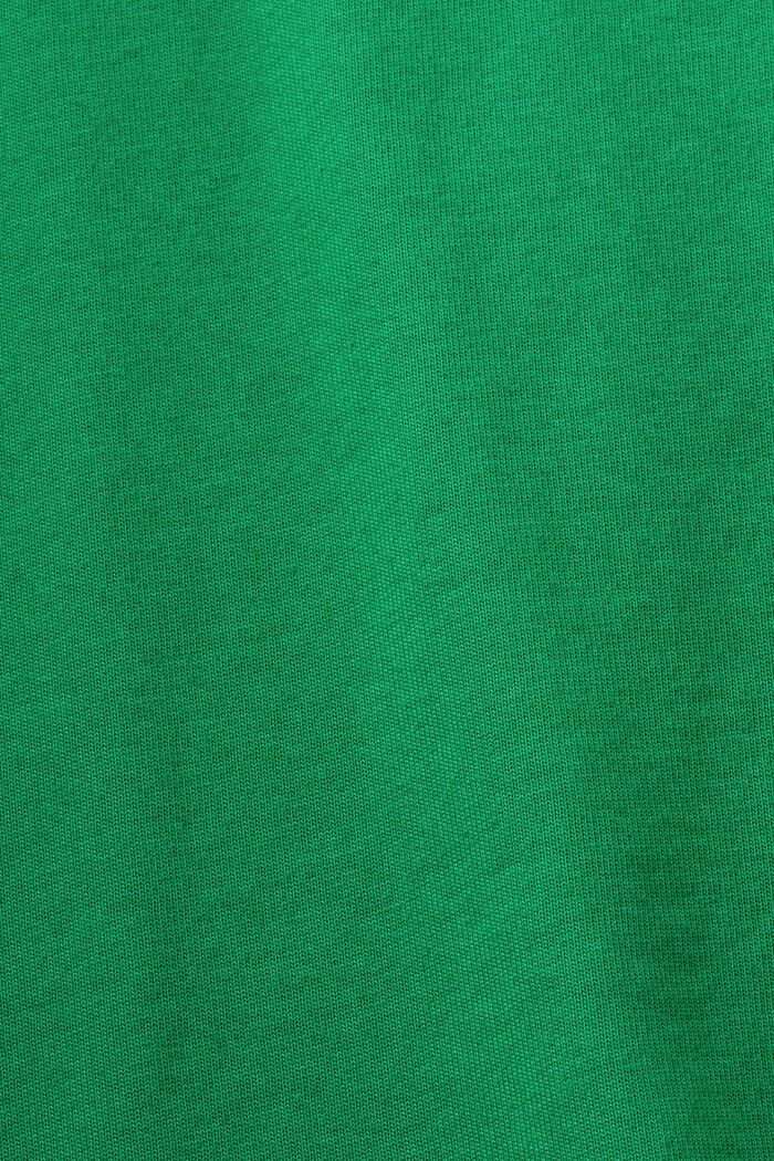 Logo Crewneck Cotton T-Shirt, GREEN, detail image number 5