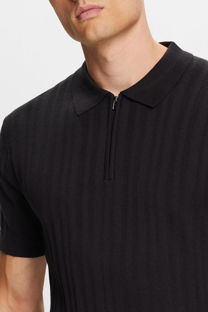 Slim Fit Polo Shirt, BLACK, detail image number 2