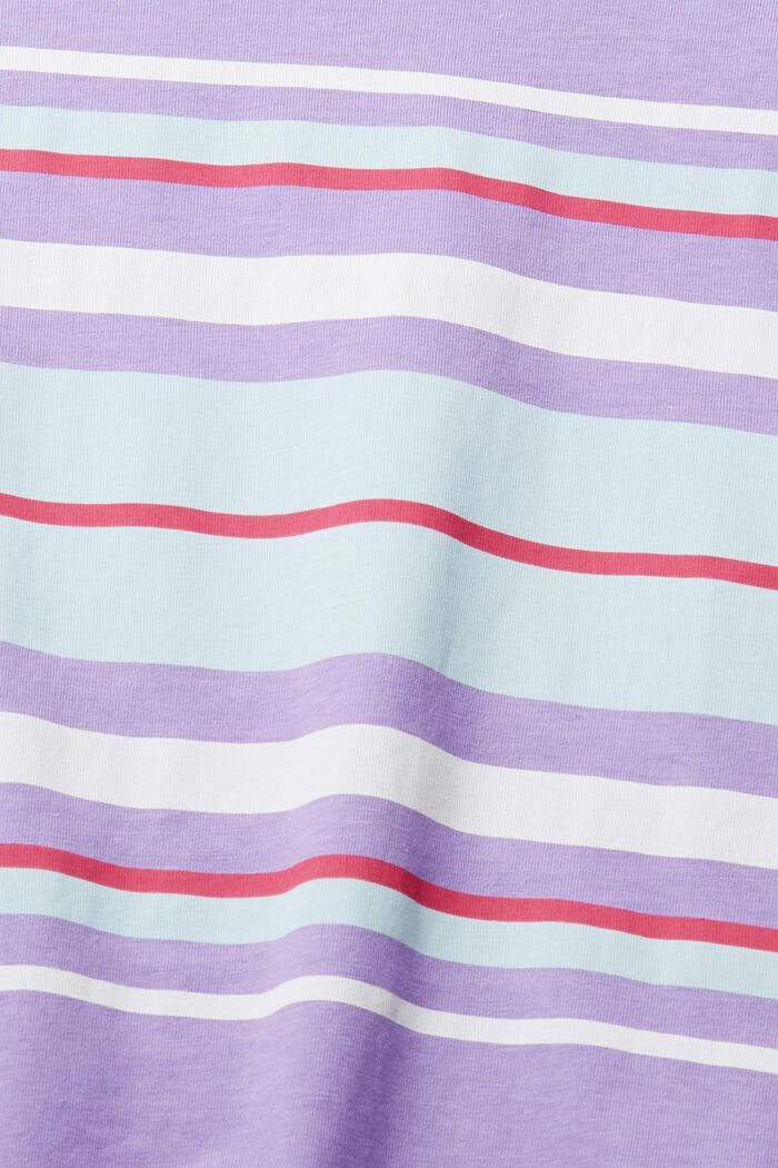 Striped print t-shirt, LILAC, detail image number 1