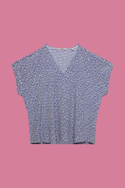 CURVY V-neck blouse, LENZING™ ECOVERO™
