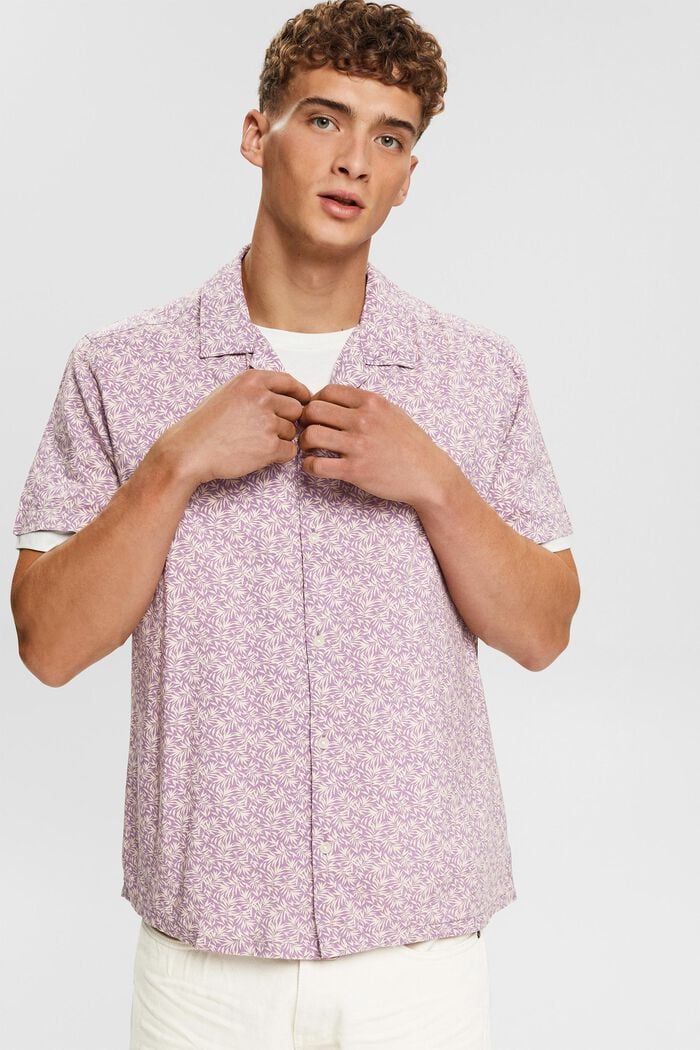Shirt with a floral pattern