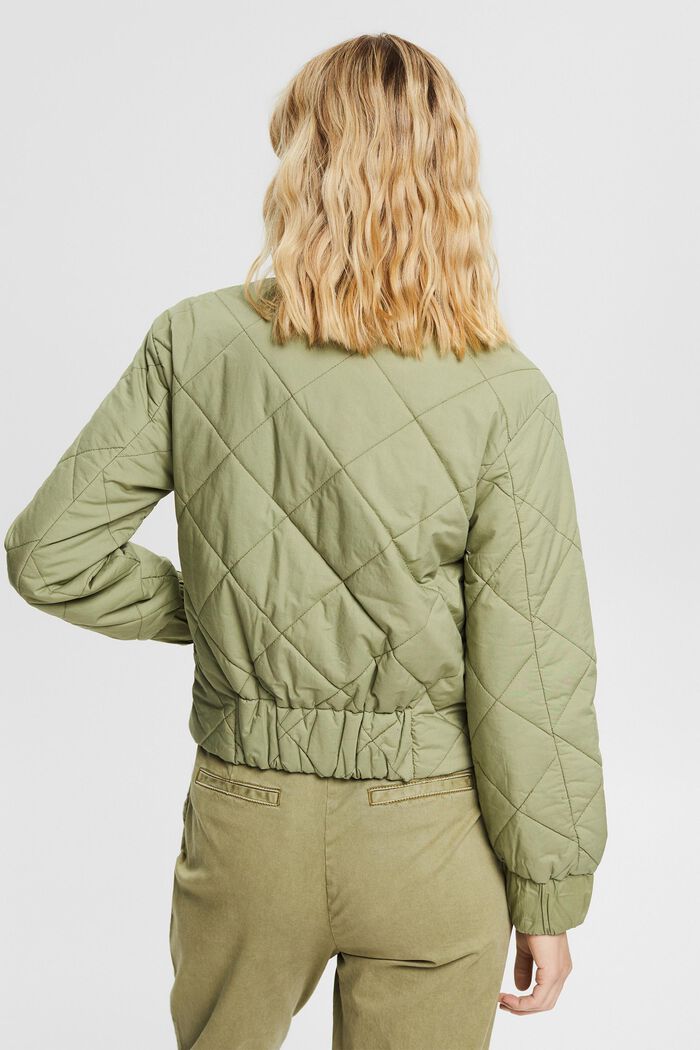 Padded, quilted cotton jacket, LIGHT KHAKI, detail image number 3