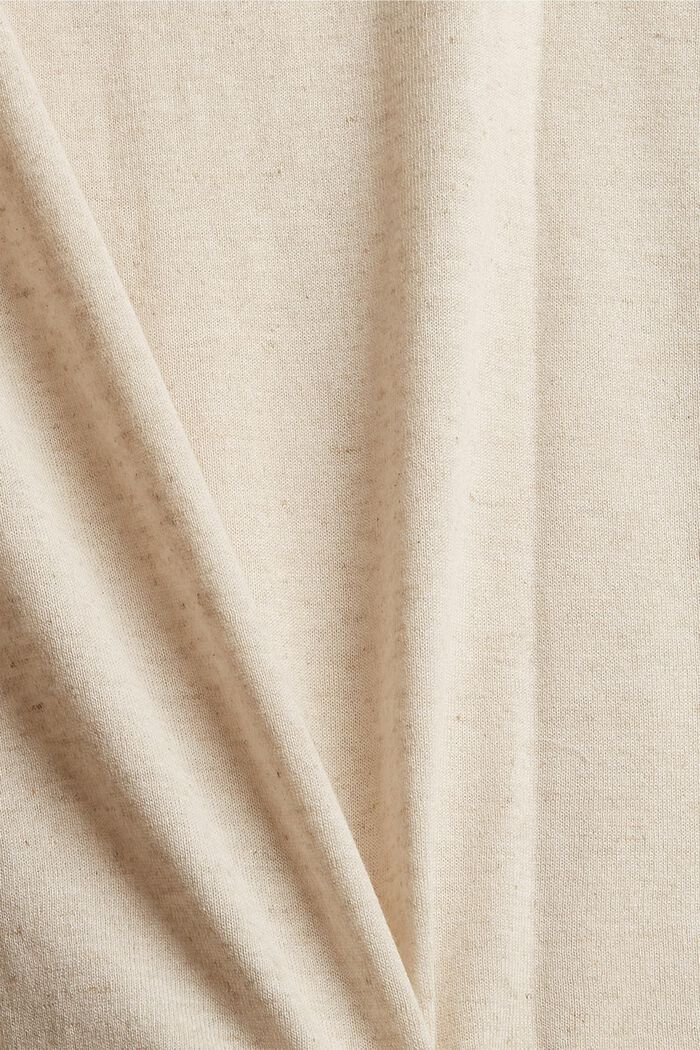 CURVY jumper with linen, SAND, detail image number 1