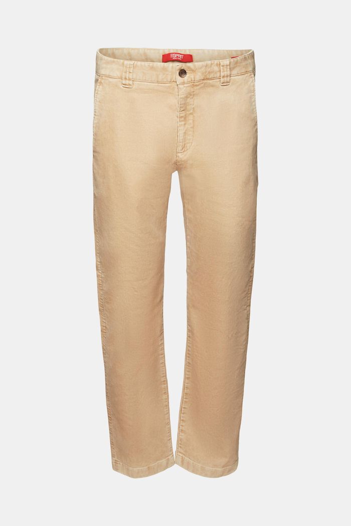 Straight Fit Corduroy Trousers, SAND, detail image number 6