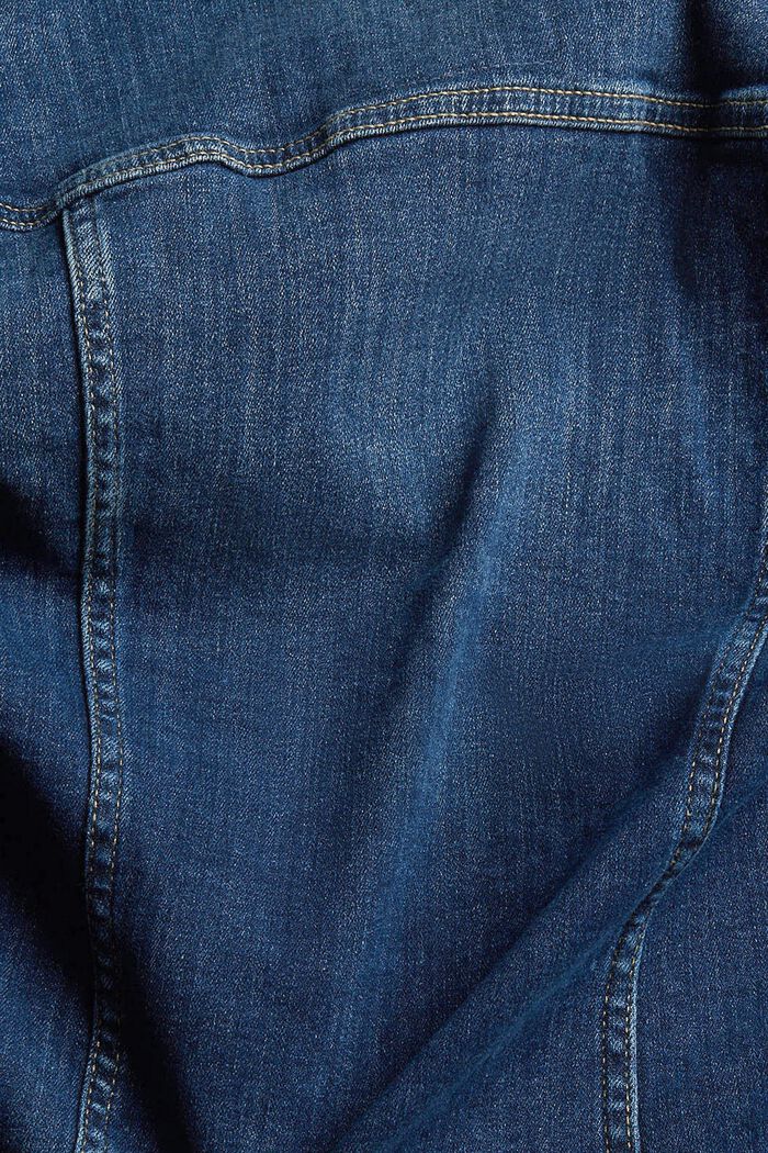Slim fit denim jacket, BLUE DARK WASHED, detail image number 1