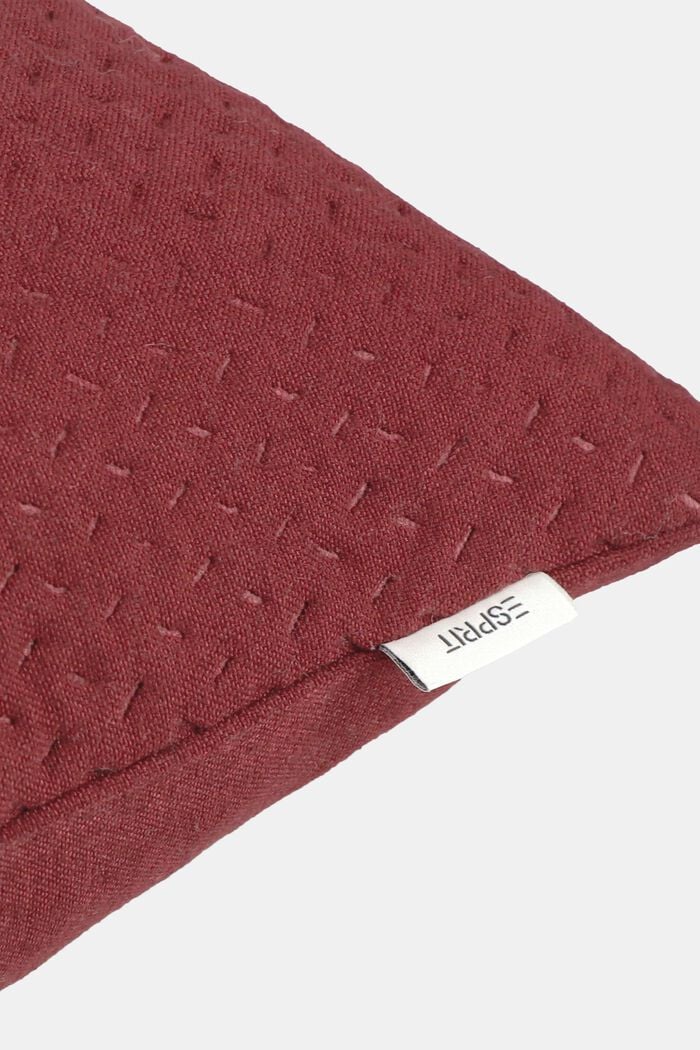 Large, woven lounge cushion cover, DARK RED, detail image number 1