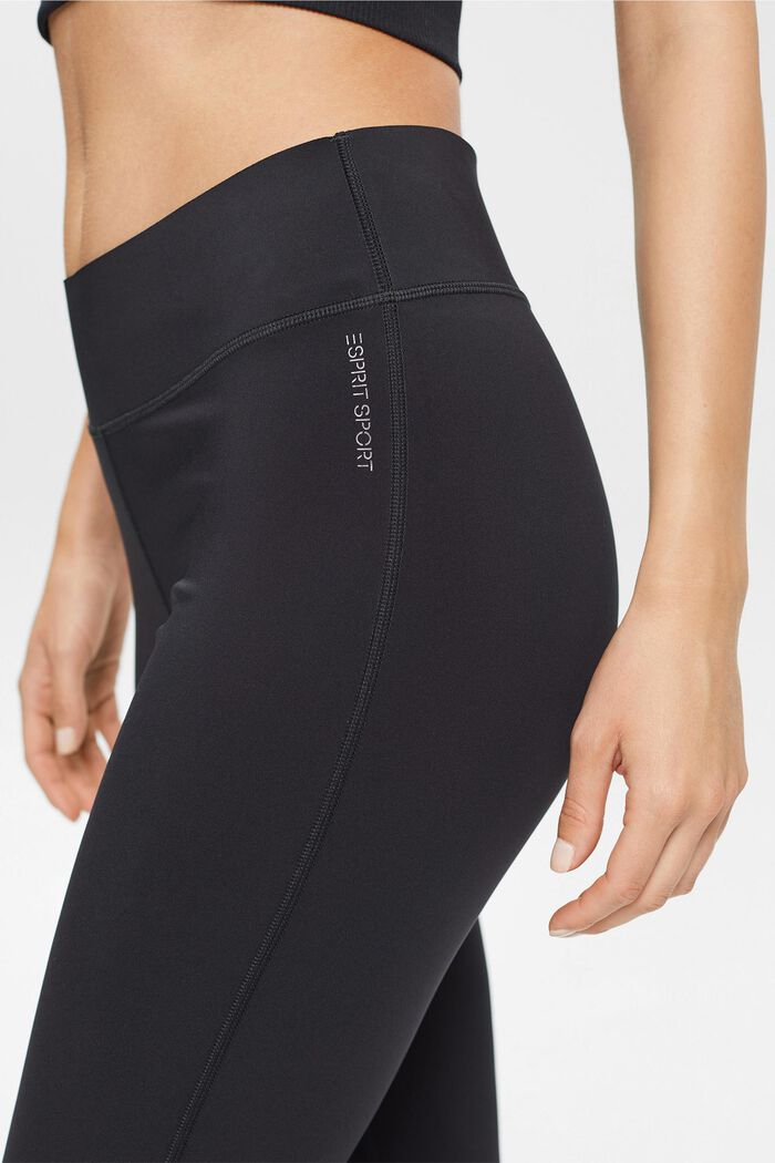 Recycled: Active leggings with E-DRY, BLACK, detail image number 0