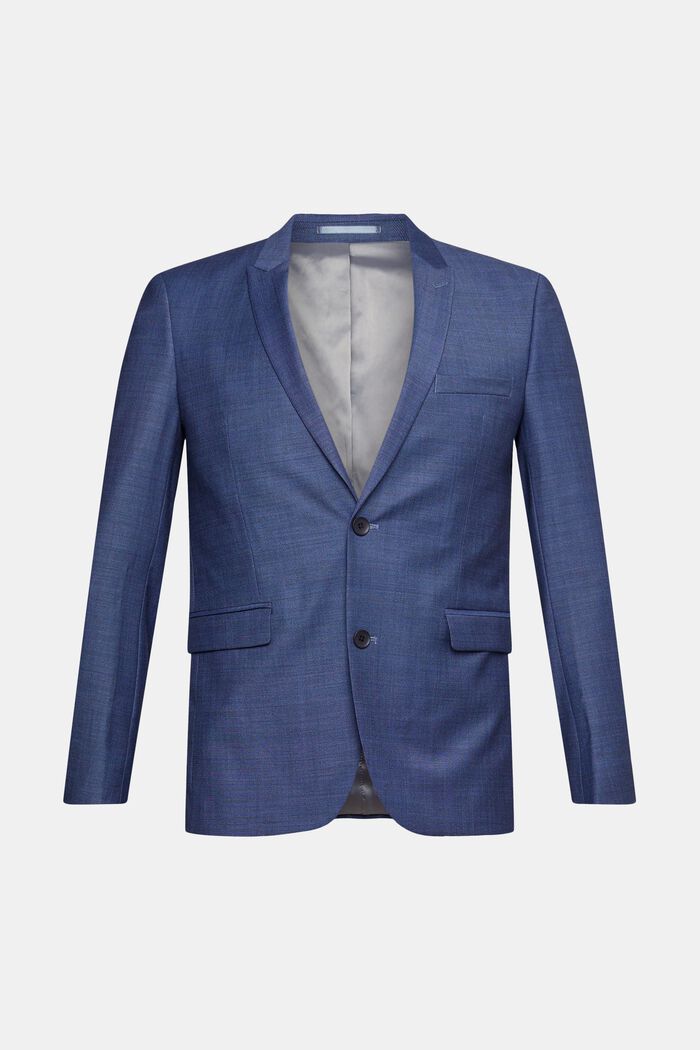 WOOL mix & match jacket, BLUE, overview