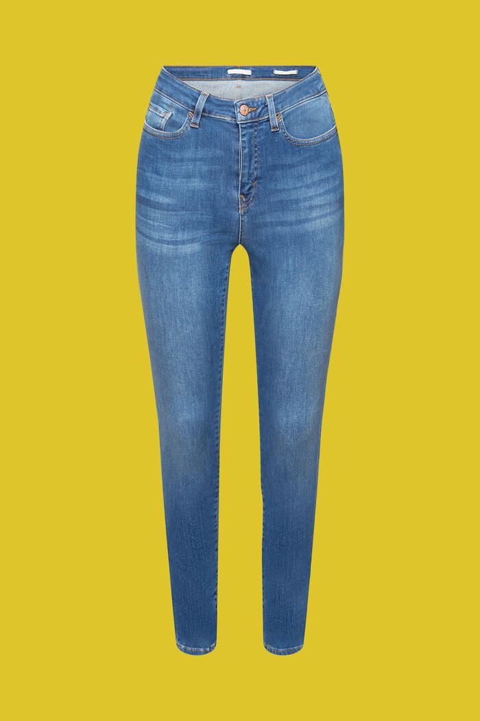 Skinny fit stretch jeans, BLUE MEDIUM WASHED, detail image number 6