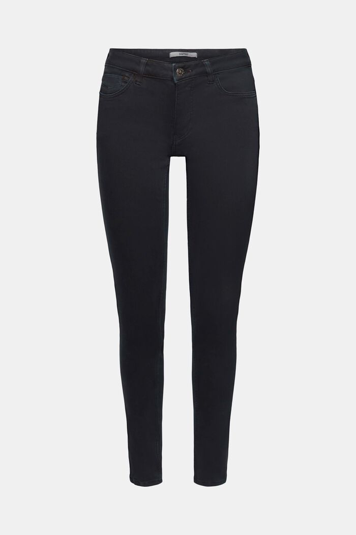 Mid-rise skinny jeans, BLACK, detail image number 6