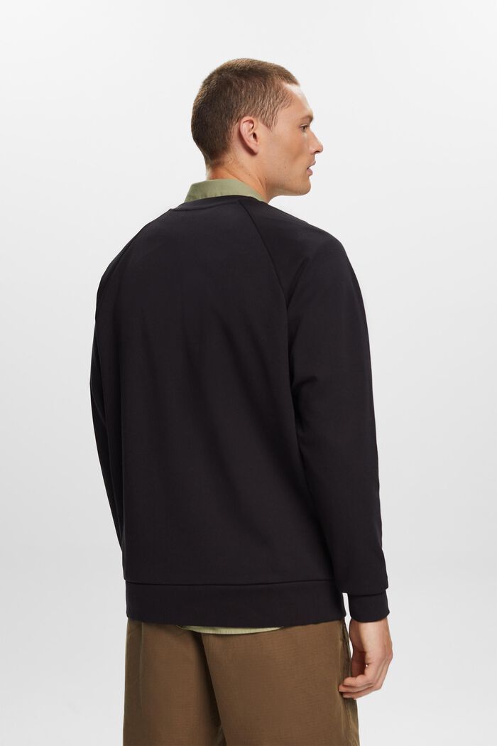 Basic sweatshirt, cotton blend, BLACK, detail image number 3
