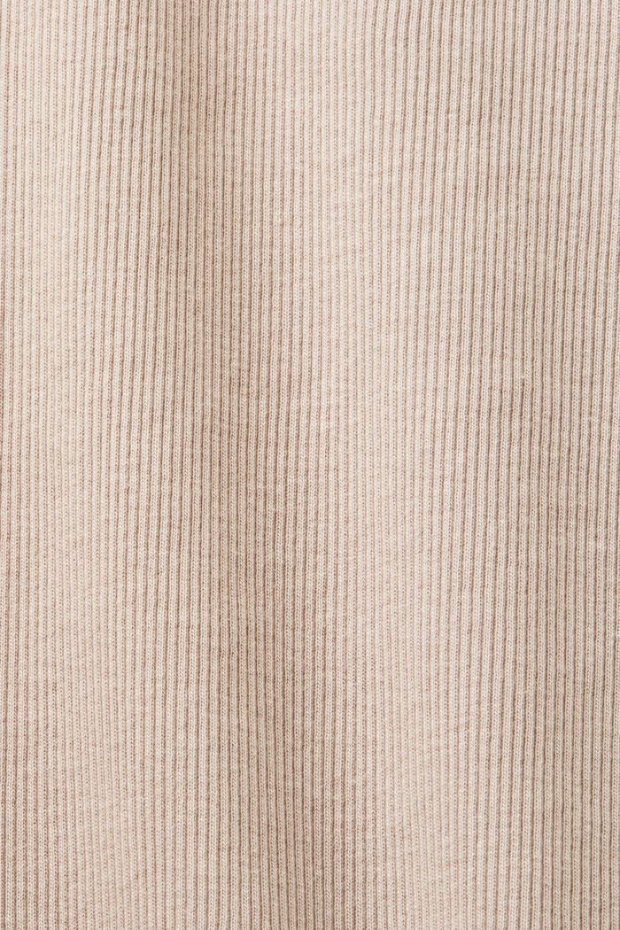 Ribbed Tank Top, LIGHT TAUPE, detail image number 5