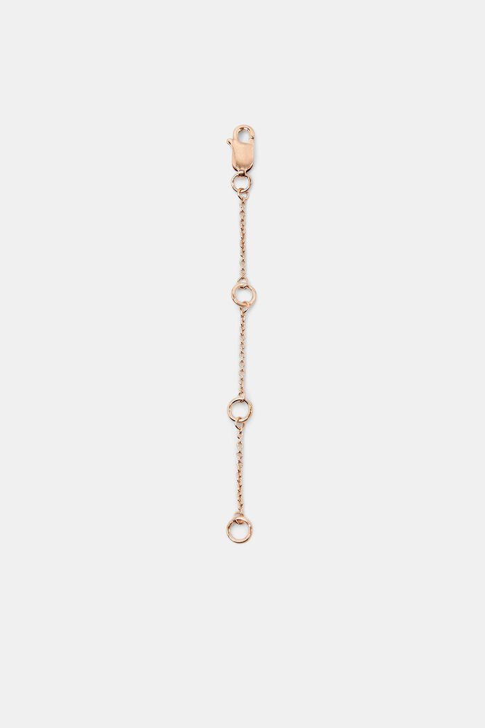 Rose Gold Necklace Extension Chain, ROSEGOLD, detail image number 3
