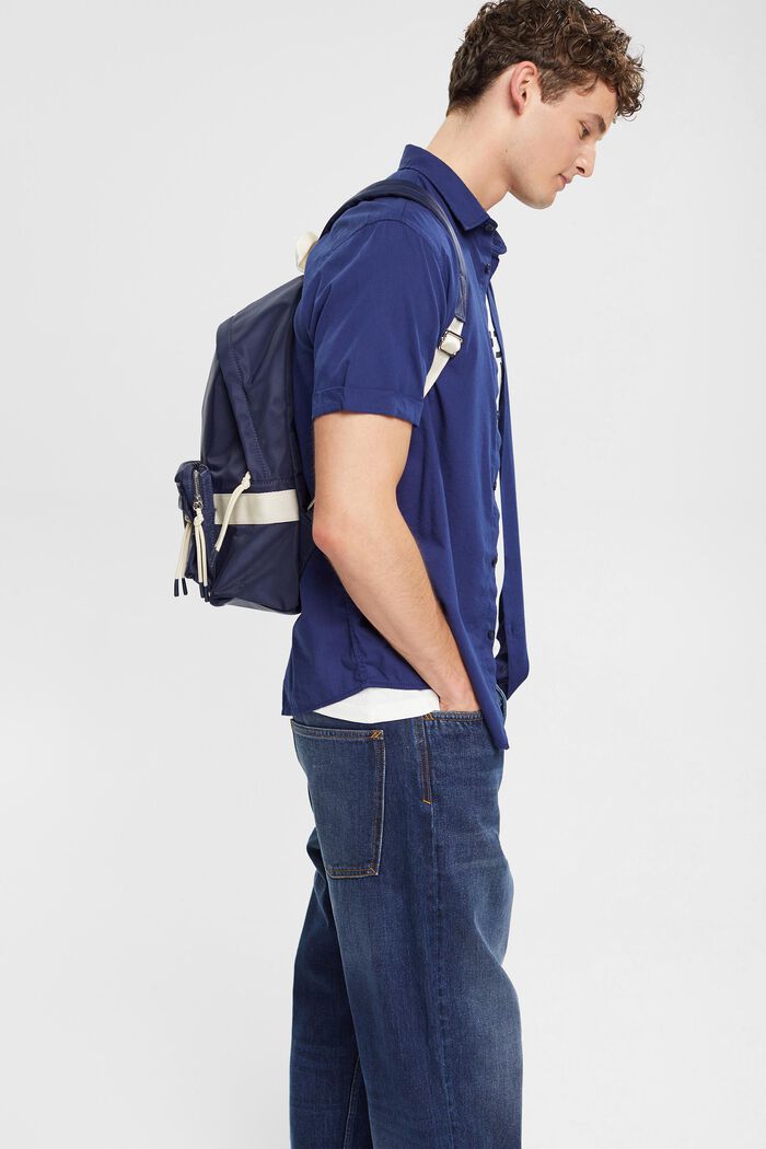 Nylon backpack, NAVY, detail image number 5