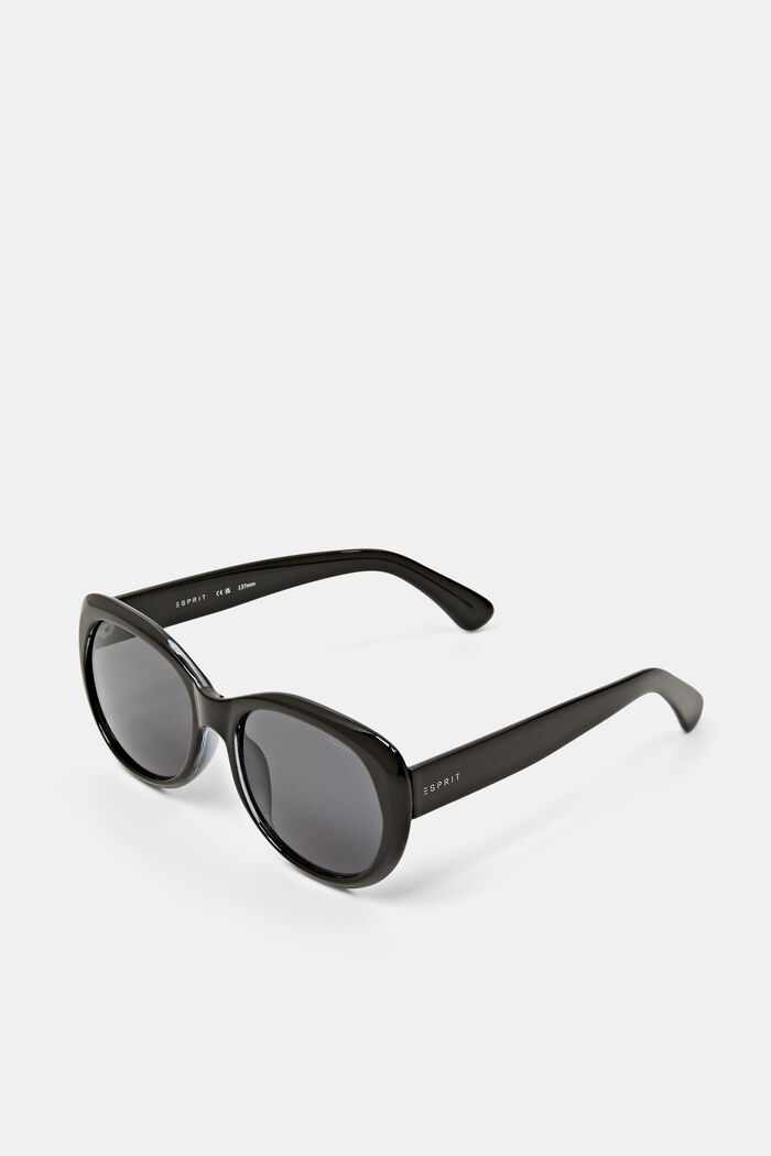 Round Frame Sunglasses, BLACK, detail image number 0