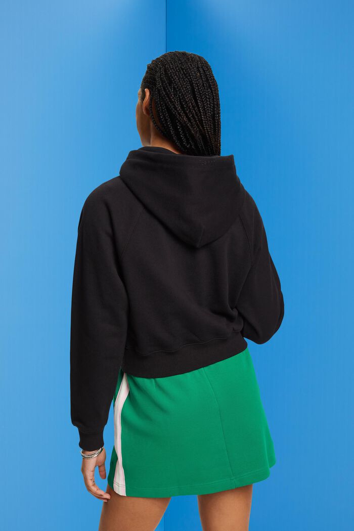 Hooded Sweatshirt, BLACK, detail image number 3