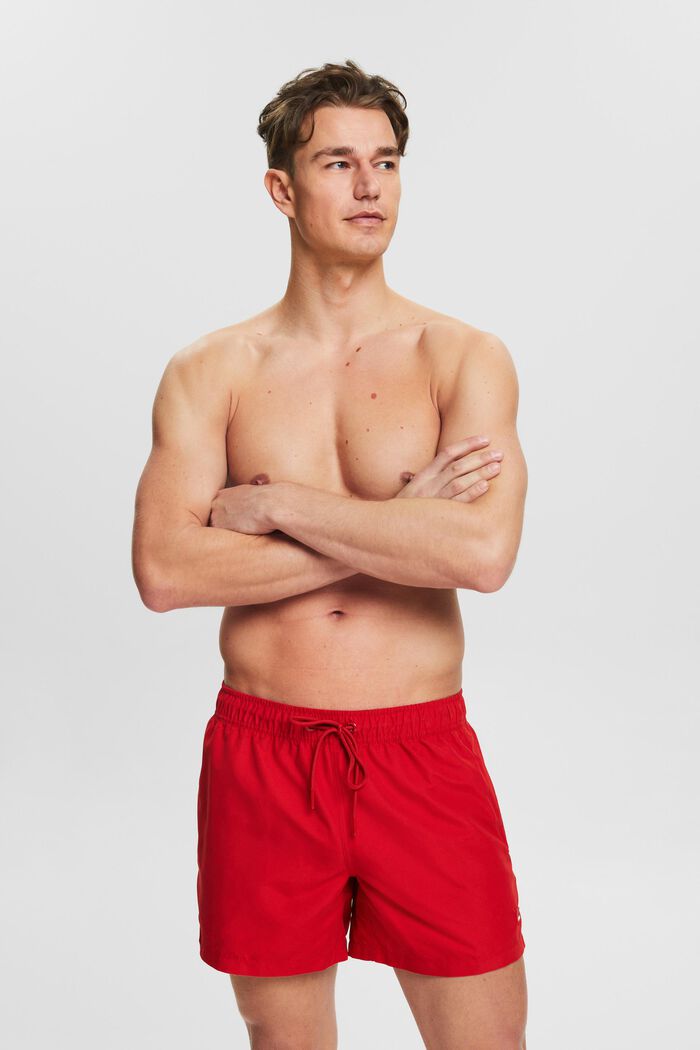 Swimming Shorts, DARK RED, detail image number 0