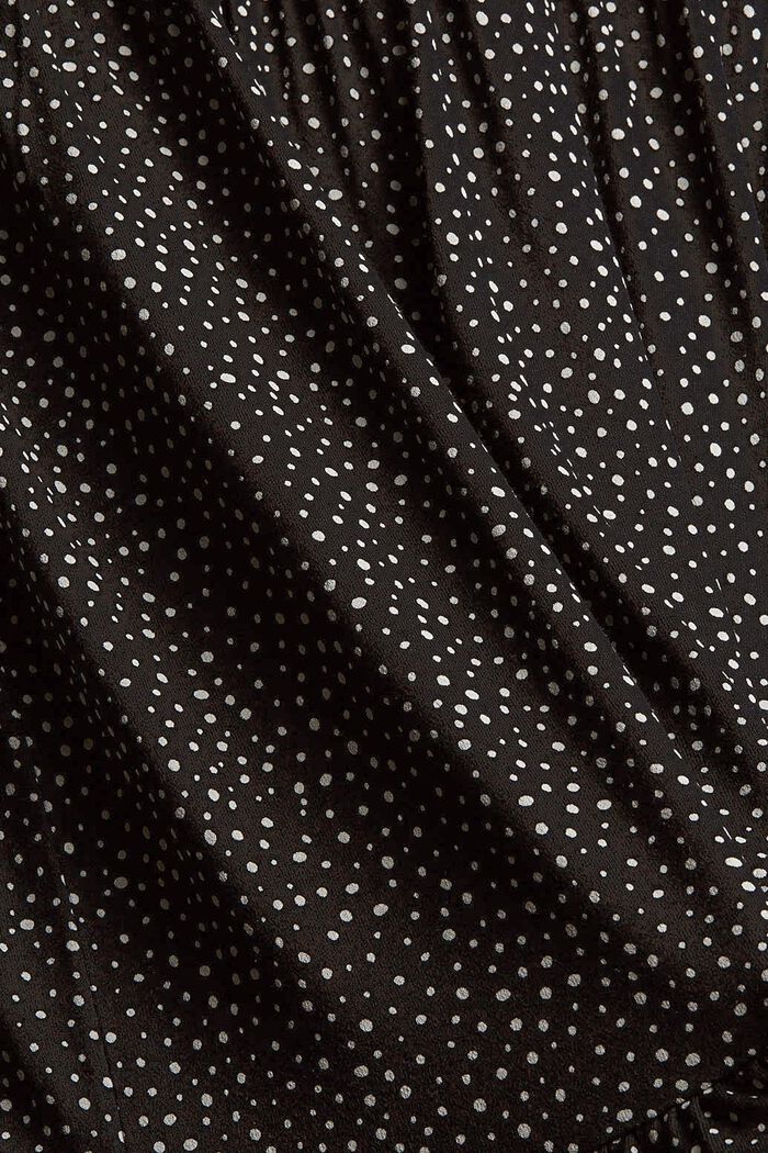 Patterned dress made of LENZING™ ECOVERO™, NEW BLACK, detail image number 1