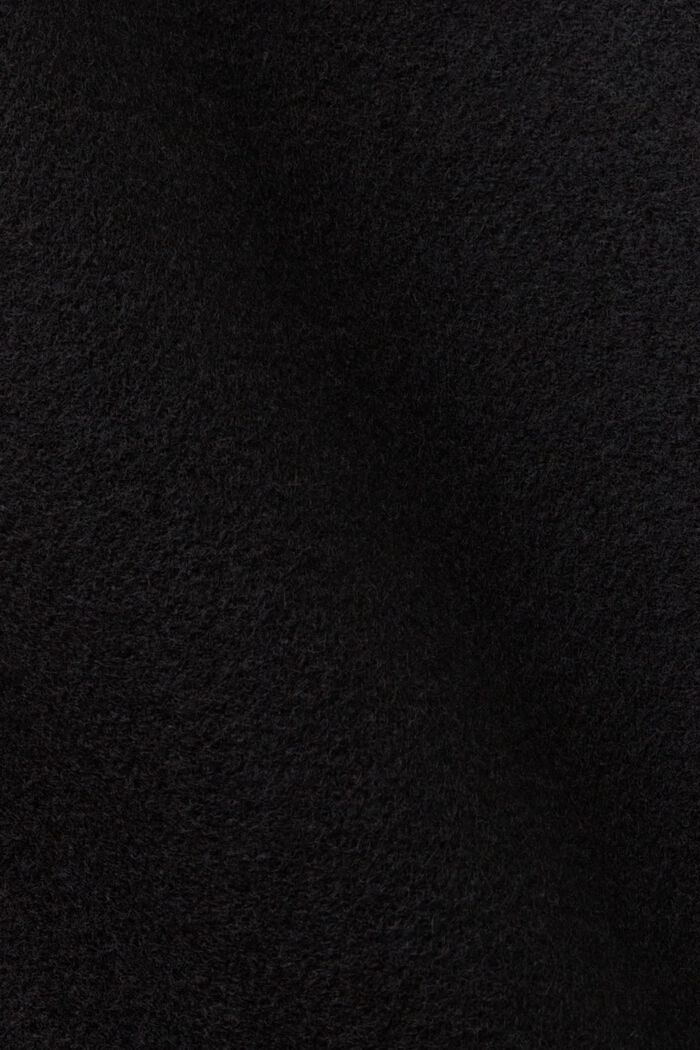 Wool Trucker Jacket, BLACK, detail image number 6