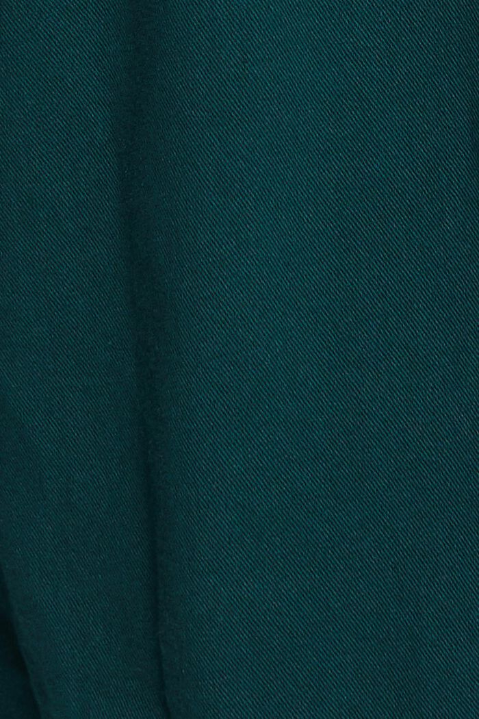 Solid twill shirt, DARK TEAL GREEN, detail image number 5