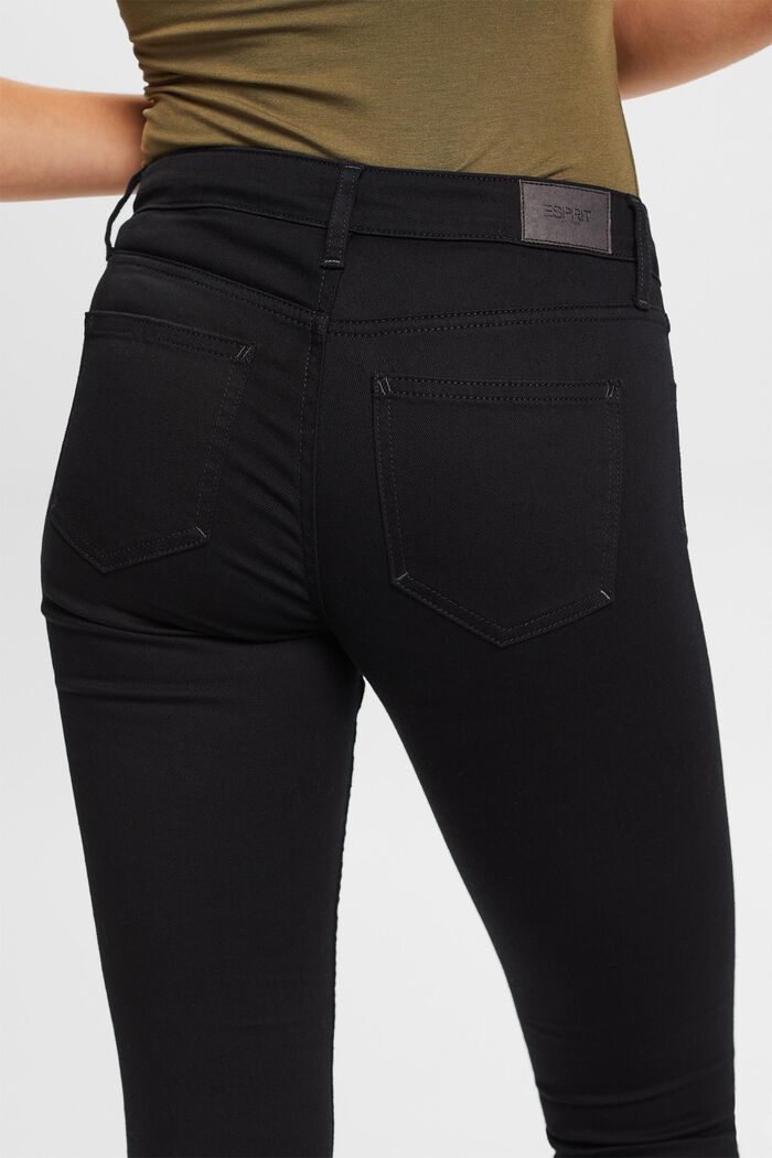 Recycled: mid-rise skinny fit stretch jeans, BLACK RINSE, detail image number 2