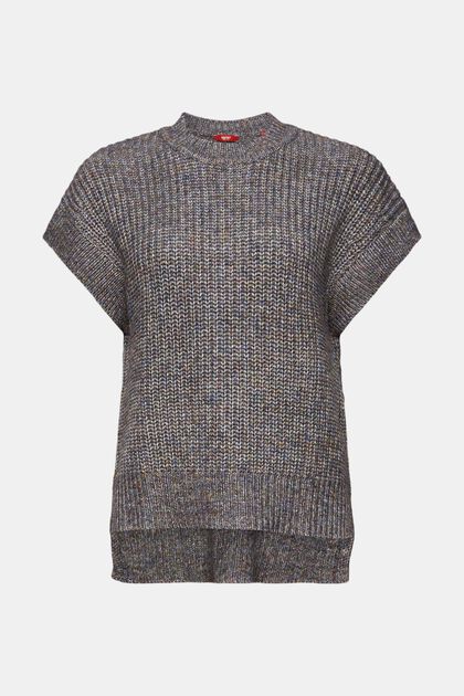 Sleeveless Rib-Knit Sweater