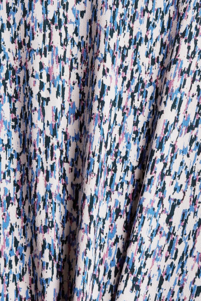 Patterned midi dress with a button placket, BLUE LAVENDER, detail image number 4