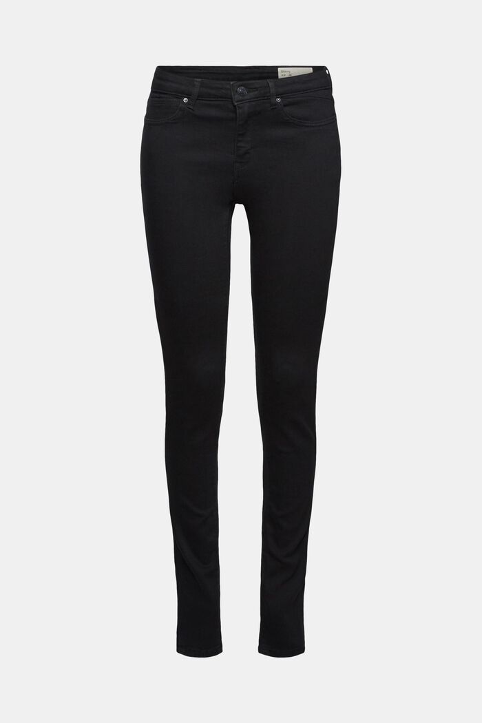 Stretch jeans containing organic cotton, BLACK RINSE, detail image number 0