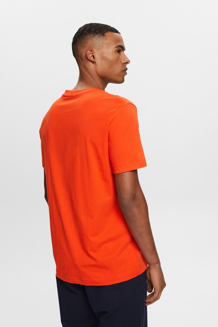 Jersey T-shirt with print, 100% cotton, BRIGHT ORANGE, detail image number 3