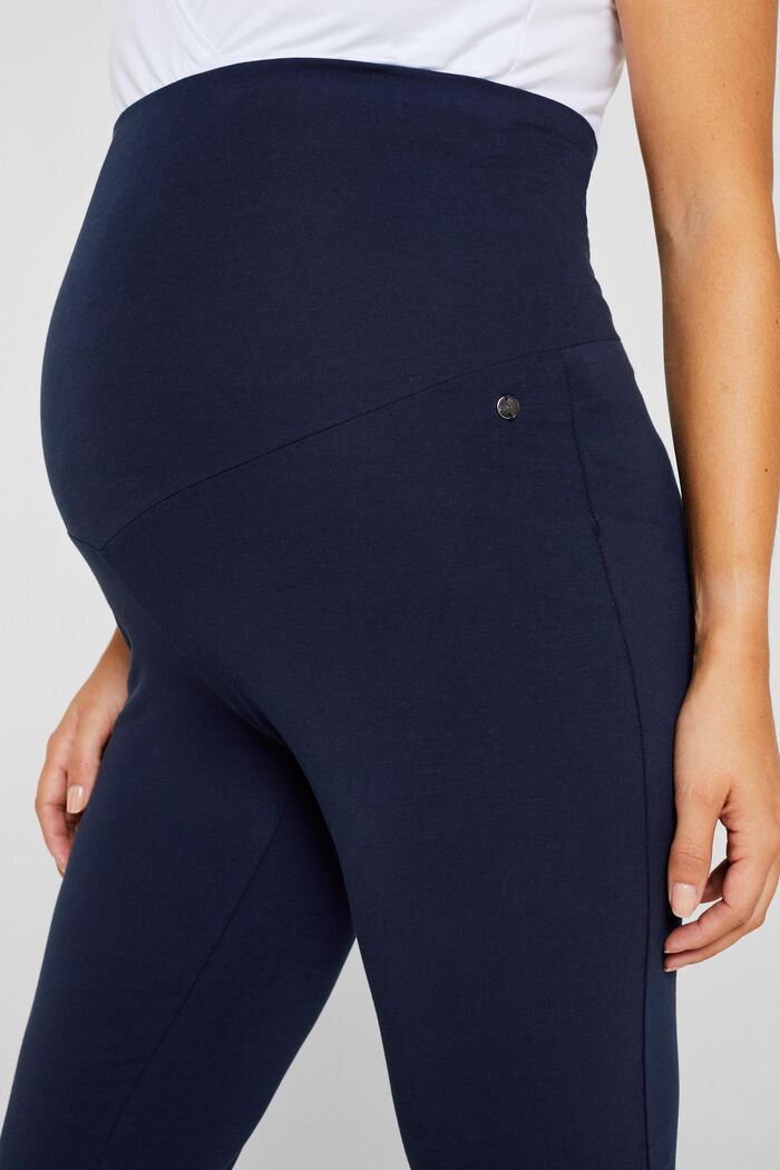 Jersey trousers with an over-bump waistband, NIGHT BLUE, detail image number 0