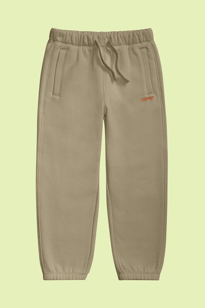 Cotton-Blend Logo Sweatpants, BEIGE, detail image number 0