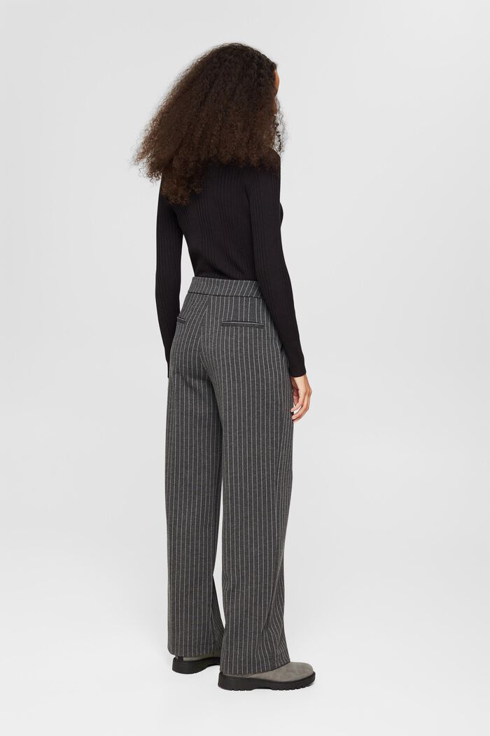 Made of recycled material: PINSTRIPE mix & match trousers, BLACK, detail image number 3