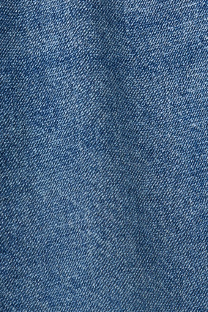 High-Rise Retro Straight Jeans, BLUE MEDIUM WASHED, detail image number 6