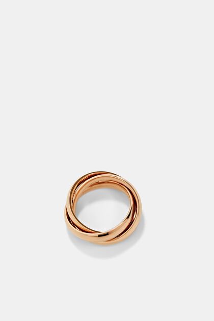 Rose Gold Trio Stainless Steel Ring