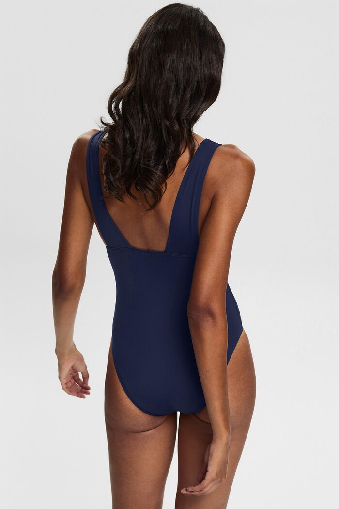 Swimsuit with contrasting stripes, NAVY, detail image number 1