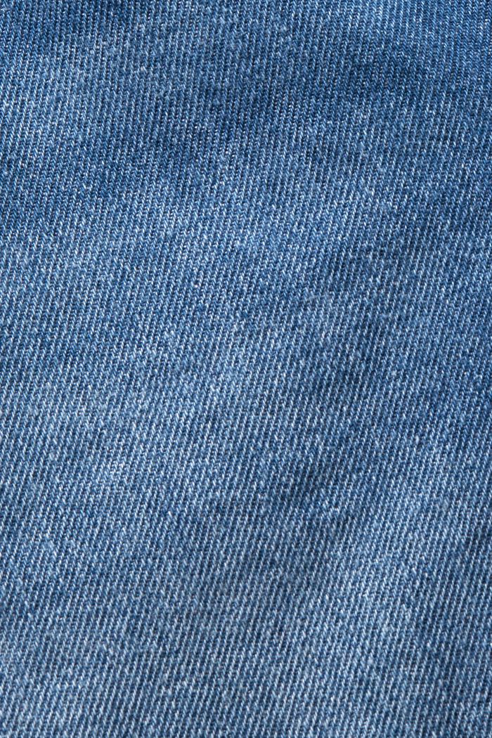 Raw Edge Denim Shorts, BLUE MEDIUM WASHED, detail image number 6
