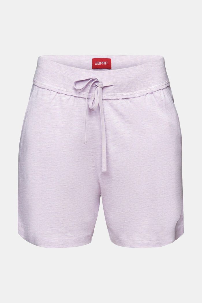 Pajama Shorts, LIGHT BLUE LAVENDER, detail image number 5