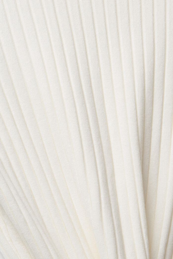 Stand-up collar jumper, OFF WHITE, detail image number 1