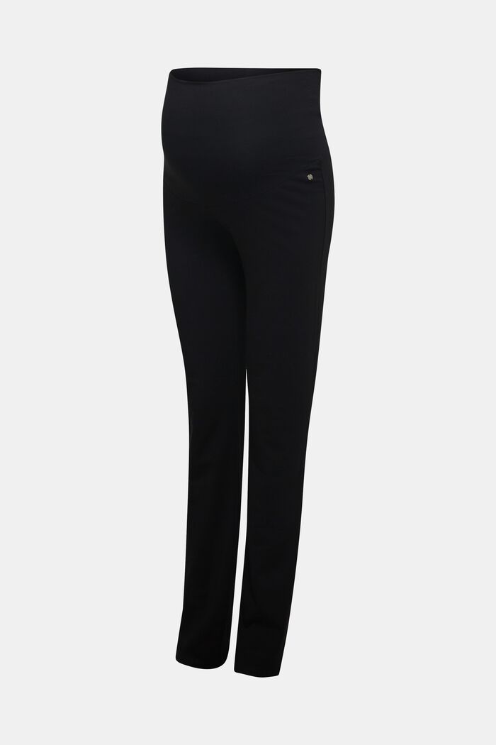 Jersey trousers with an over-bump waistband, BLACK, detail image number 2